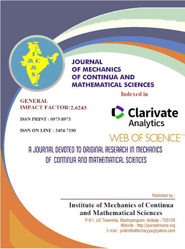 Journal of Mechanics of Continua and Mathematical Sciences